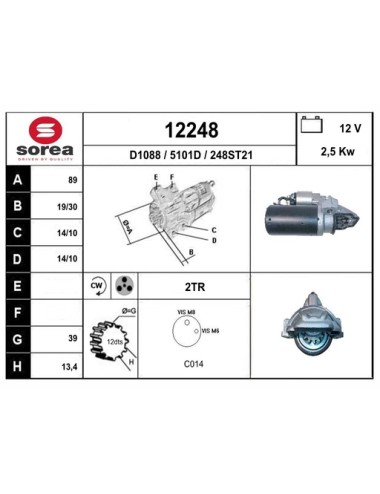 DEMARREUR VL / FORD TRANSIT 2,2 TDCI