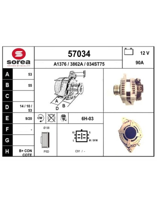 ALTERNATEUR VL / AVENSIS -...
