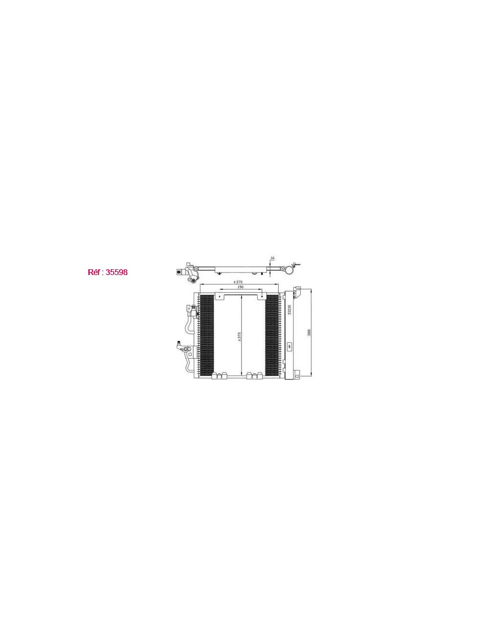 COND - OPEL ASTRA 1.7D 04 CONDENSER
