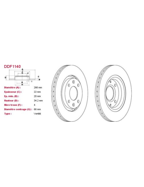 DISQUES DE FREIN VL (2P.) -...