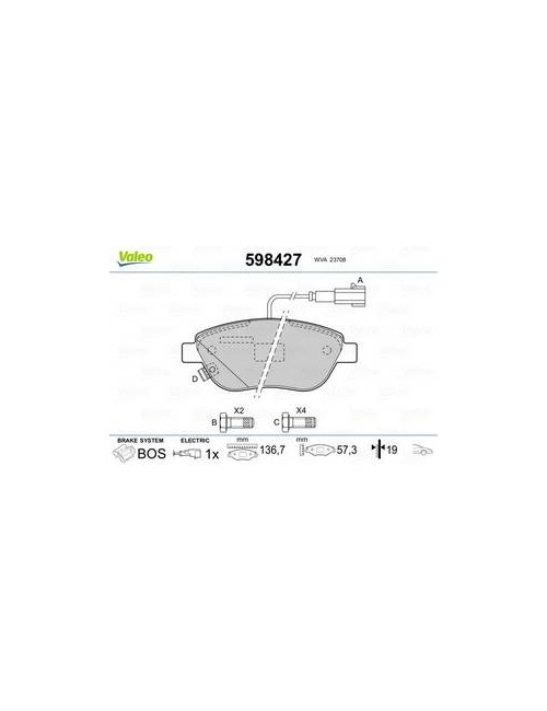 PLAQ FREIN FIAT Stilo