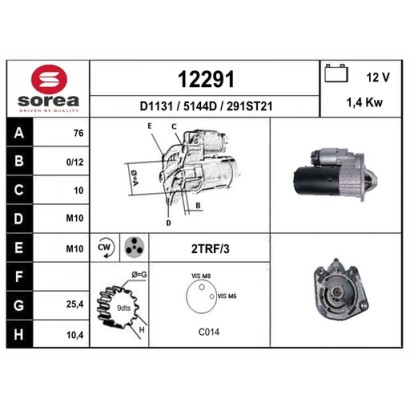 DEMARREUR VL / VOLVO S40 II 2,4 Ess